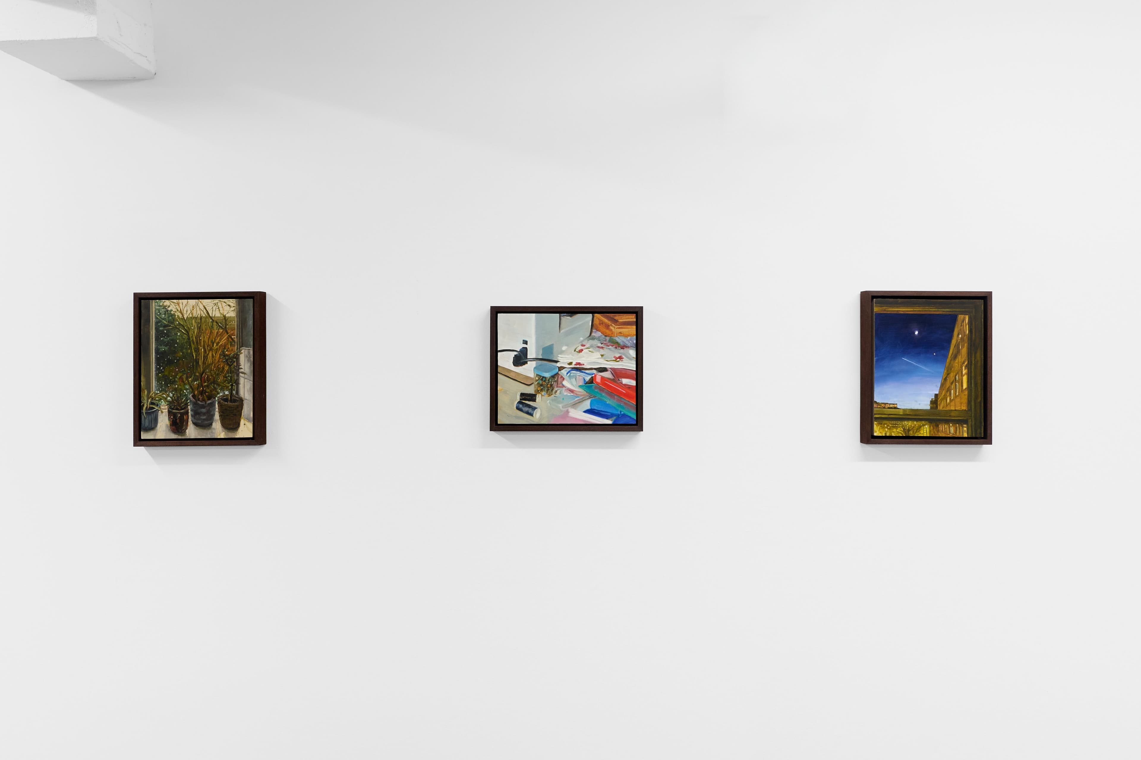 Installation image depicting works by Elena Rivera-Montanes